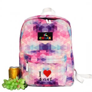 #3028 - Colorful customizable Covax Cotton Backpack